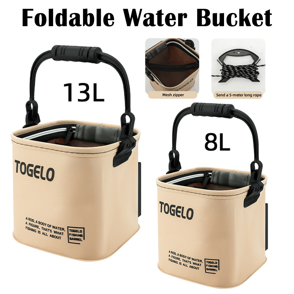 Pet Supplies Fish - Foldable Water Bucket for Fishing Stuff