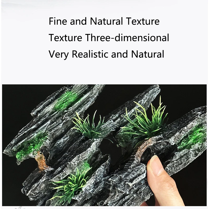 Resin Aquarium Rockery Mountai - Pet Supplies Fish 评论和价格