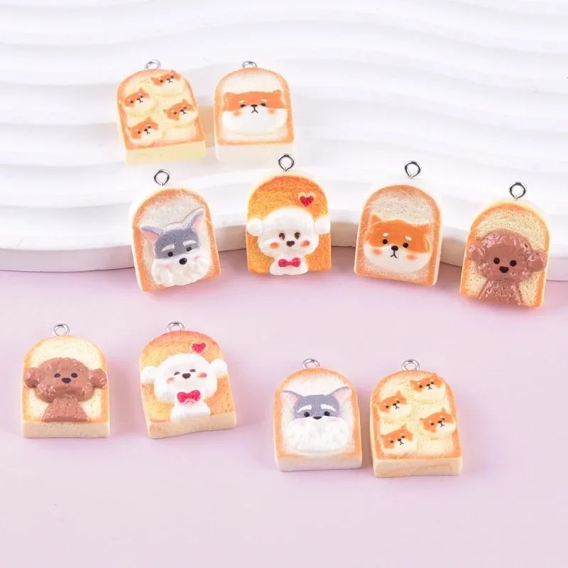 10Pcs Cute Toast Dog Resin Pen - Pet Supplies Discount 评论和价格