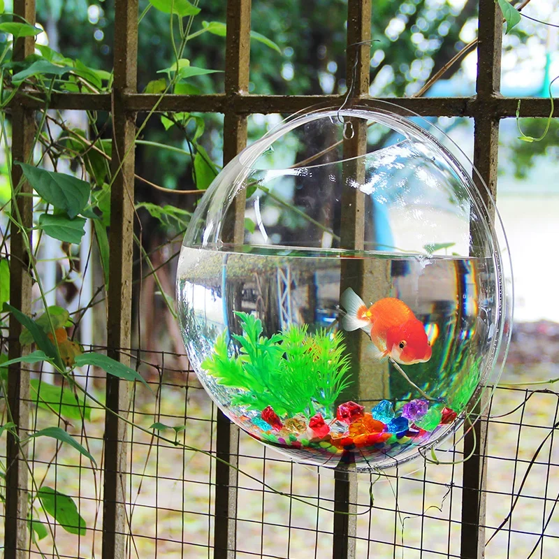 Pinsjar Acrylic Fish Bowl Wall - Pet Supplies Fish 评论和价格