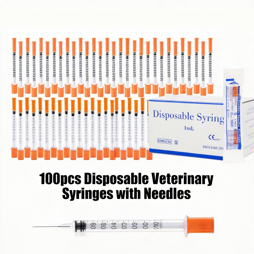 100pcs Disposable Syringe1ml 0 - Pet Supplies Discount 评论和价格