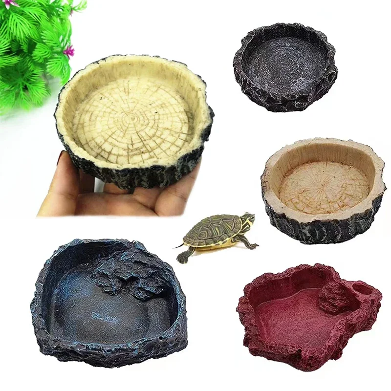 Pet Reptile Feeder Bowl Resin  - Pet Supplies Fish 评论和价格