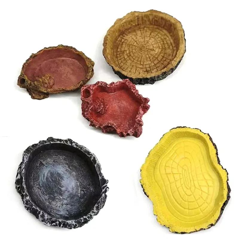Pet Reptile Feeder Bowl Resin  - Pet Supplies Fish 评论和价格
