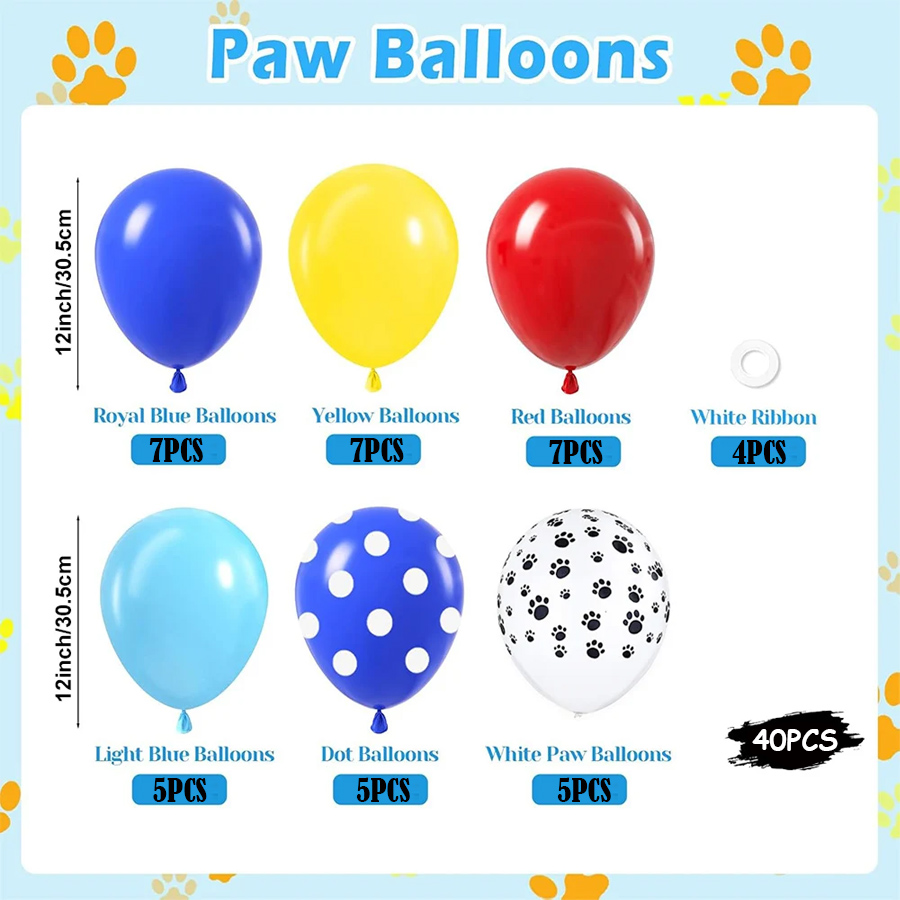 40pcs Paw Blue Yellow Red Late - Pet Supplies Discount 评论和价格